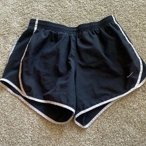 Girls Large black Nike shorts